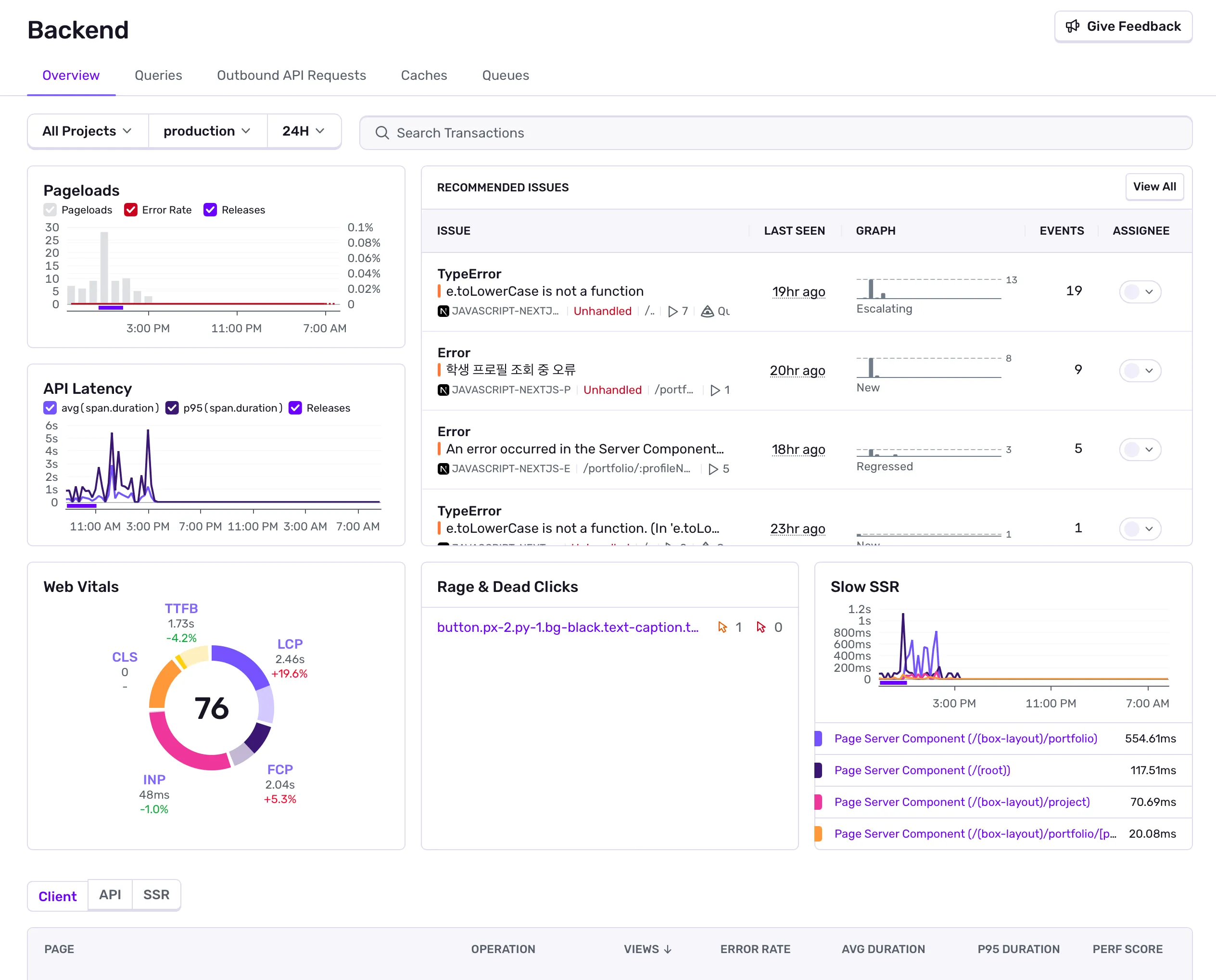 Application (Sentry)
